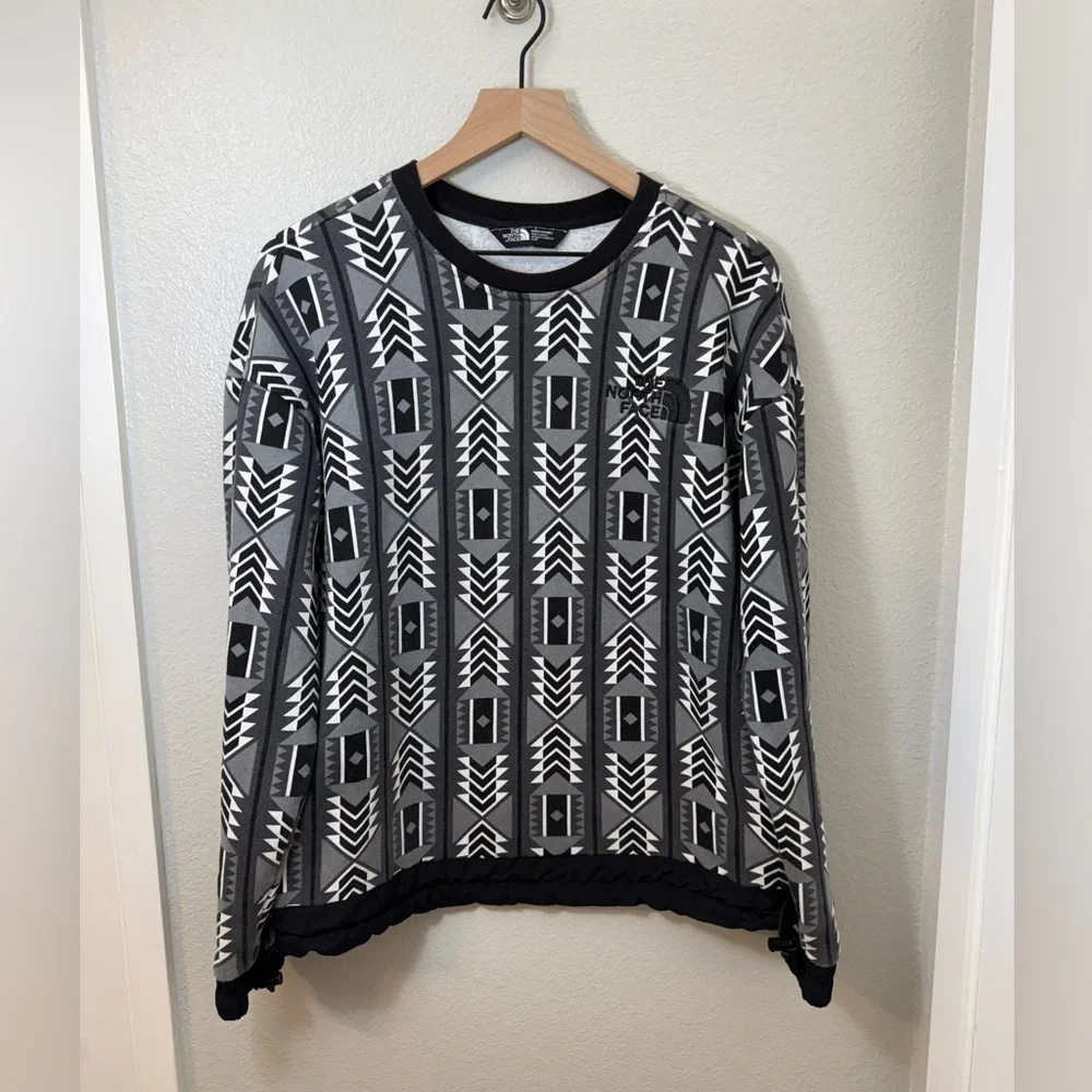 The North Face ‘92 Rage Fleece Crew Sweat White Print Small